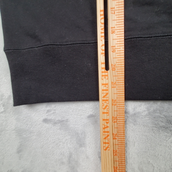 Disney Womens XS Disneyland Long Sleeve Top Black Silver Shimmer Spell Out NEW - Picture 10 of 10